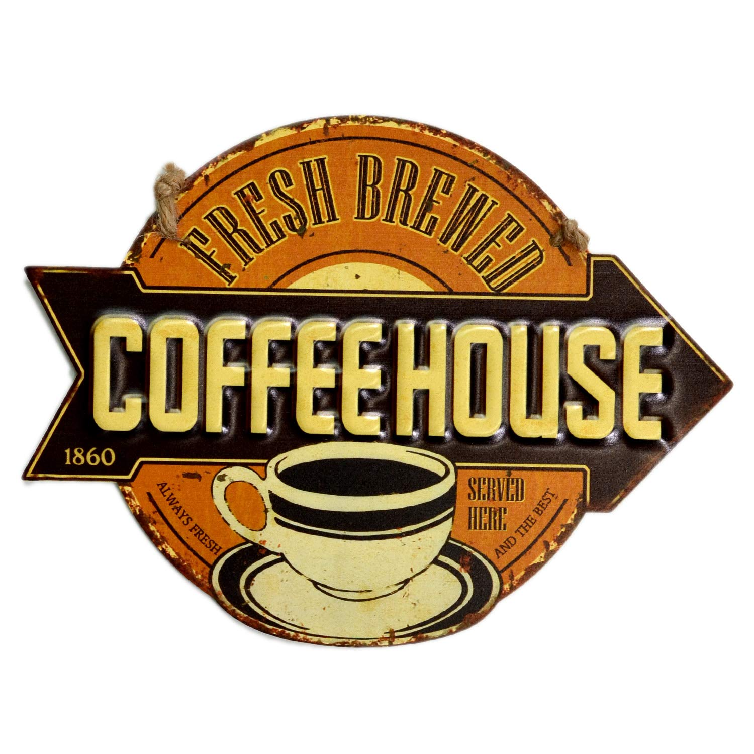 【USA アメリカン デザイン】COFFEE HOUSE コーヒー ハウス USA キッチン レストラン カフェ ガレージ サインボード ビンテージ インテリア 看板 ; AVSB-280