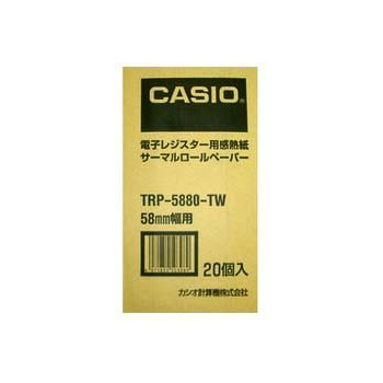 （まとめ買い） カシオ 感熱紙ロールペーパー TRP-5880-TW 【×3】
